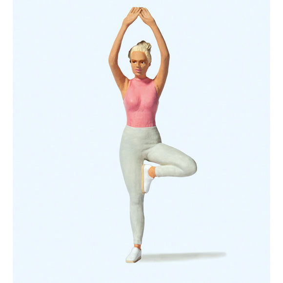 Practicante de yoga: Preiser - Pintado 1:22.5 45523
