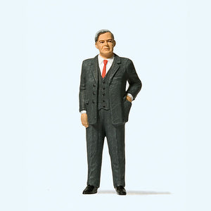 Politician Helmut Schmidt: Preiser painted 1:24 scale 57154