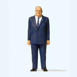 Politician Helmut Kohl: Preiser, painted, 1:24 scale 57155