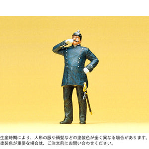 German policeman circa 1900: Preiser, painted, 1:24 57576