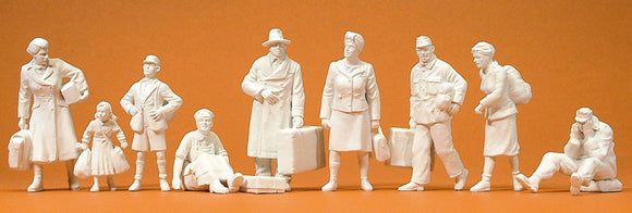 People after the Second World War 9 people: Prizer Unpainted Kit 1:35 64014