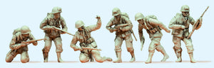US Airborne Division in the Normandy landings, 6 men (1944): Prizer unpainted kit 1:35 64018