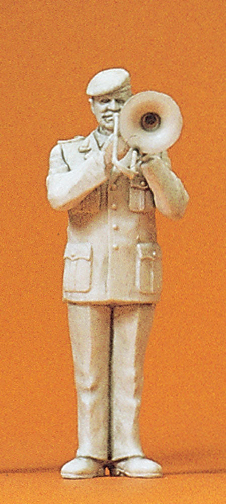 Trombonista bajo de la Banda Militar: Preiser Kit sin pintar 1:35 64360