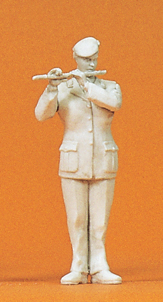 Flautista femenina en la banda militar: Preiser kit sin pintar 1:35 64374