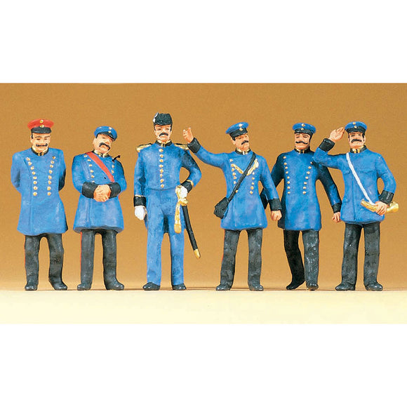 Bavarian State Railways employees in the 1900s: Preiser, complete painted 1:43 65302
