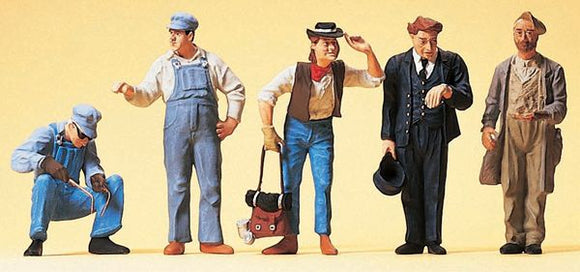 Railway Worker, Conductor, Vagabond : Preiser - Finished product 1:43 65342