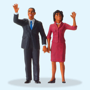 President Obama and the First Lady : Preiser - Painted 1:43 65360