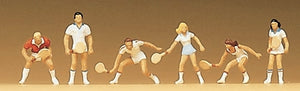 Gente jugando al tenis: Preiser - Pintado completo N(1:160) 79041