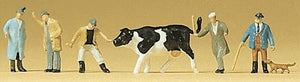 Cow Market : Preiser - Painted Complete N (1:160) 79080