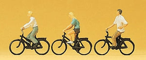 People on Bicycles : Preiser - Finished product N (1:160) 79089