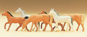 6 Horses : Preiser - Finished product N (1:160) 79150