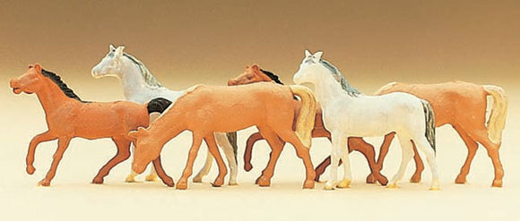 6匹马：Preiser - 成品 N (1:160) 79150