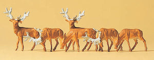 6 deer : Preiser - Painted N (1:160) 79179