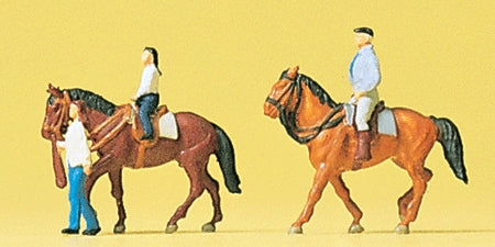 People on horseback : Preiser - Finished product N (1:160) 79184