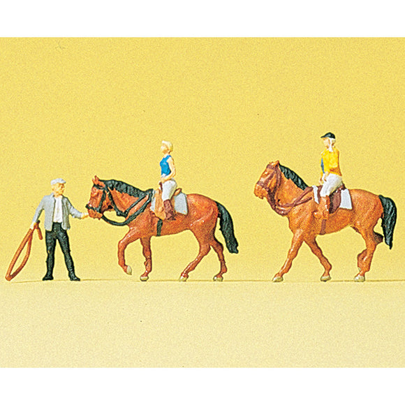 Horseback Riding Training: Preiser - Pre-Painted N (1:160) 79185