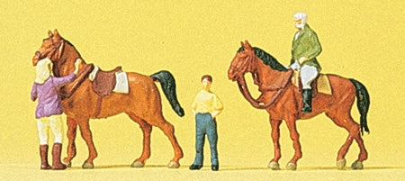 People on horseback : Preiser - Finished product N (1:160) 79186