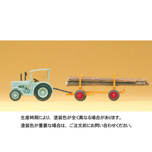 Tractor and trailer: Preiser, complete painted N (1:160) 79504