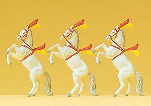 Three circus horses : Preiser - Painted N (1:160) 79712