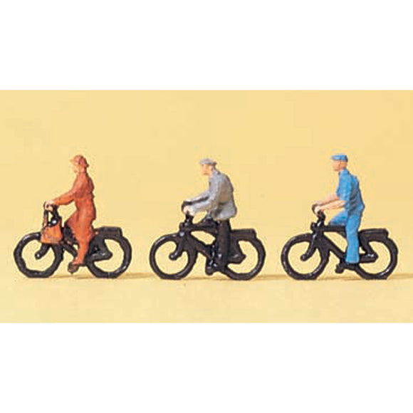 骑自行车的人：Preiser - Painted 1:200 80911