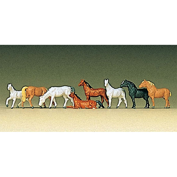 8 Horses : Preiser - Painted - Z (1:220) 88578