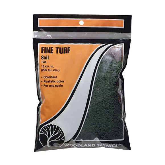 Powdery material Fine turf Black earth colour : Woodland material Non-scale T41