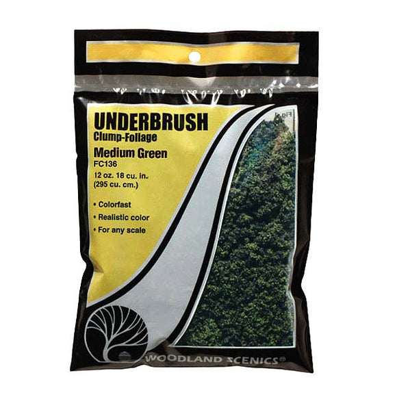 Sponge material [Underbush] Medium green : Woodland material, Non-scale FC136