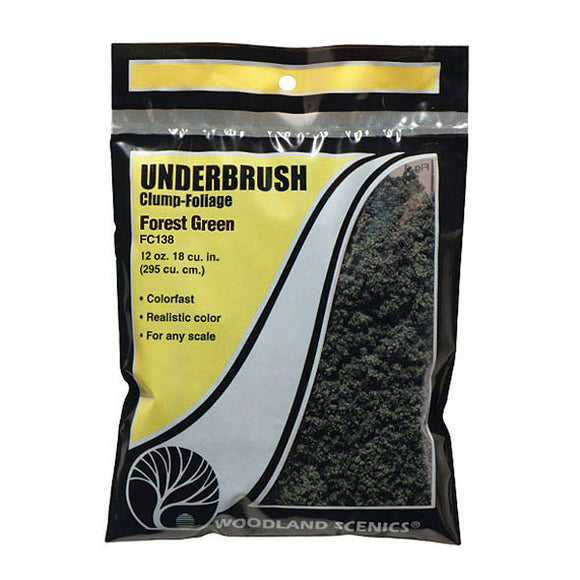 Material de esponja [Underbush] Verde bosque (verde negro): Material de Woodland Sin escala FC138