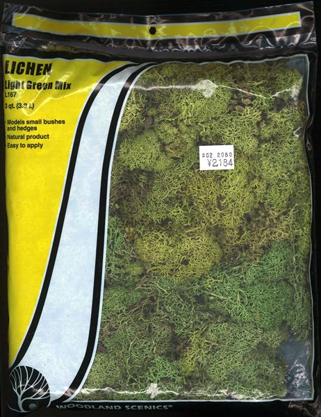 Material natural [Ryken] Light Green Mix (Fresh Green) [Bolsa grande]: Woodland Material Non-scale L167