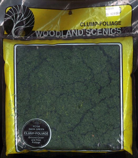Material de esponja [Abrazadera para cumbrera] Verde oscuro [Bolsa grande] : Material Woodland, Sin escala FC184