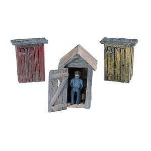 Three public toilets and a man: Woodland unpainted kit HO(1:87) D214