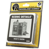 Taberna de Rocky: Woodland Kit sin pintar HO (1:87) D238