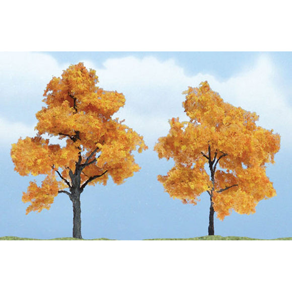 Premium tree with red maple leaves 6-8cm: Woodland, painted, Non-scale 1604