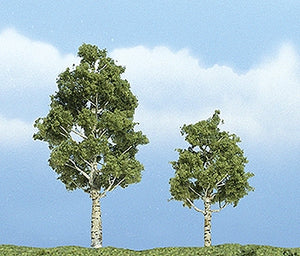 Premium tree, birch (aspen), 6-8cm: Woodland, painted, Non-scale 1612