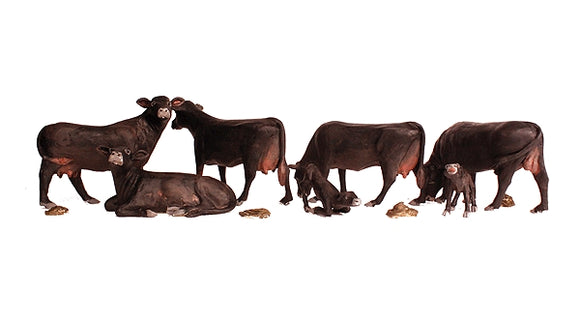 Beef Cattle - Black Angus Cattle - Woodland - Finished product HO (1:87) 1955