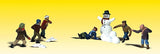 Snowman and snowball fight children : Woodland Finished product N(1:160) 2183