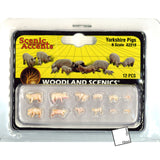 12 Pigs (Yorkshire breed) : Woodland Finished product set N (1:160) A2218