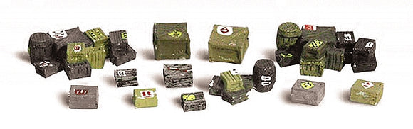 Sorted packages, boxes and barrels: Woodland, painted and ready to assemble O(1:48) 2739