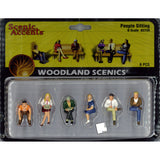 People Sitting : Woodland - Painted Complete O(1:48) A2759