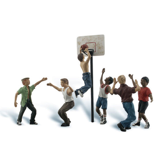 Gente jugando al baloncesto: Woodland - Versión del producto terminado O(1:48) A2760