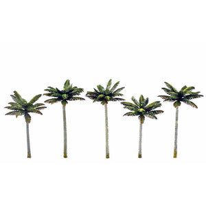 Palm tree 7.5-9.5 cm (5pcs) : Woodland - painted - Non-scale TR3597