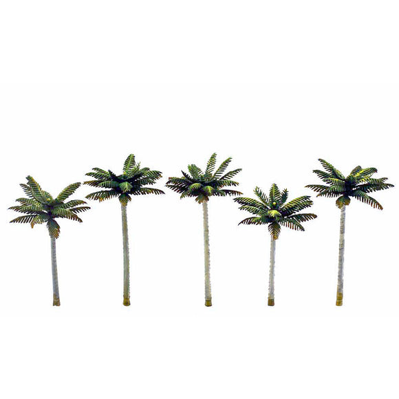 棕榈树 7.5-9.5 厘米（5 件）：林地 - 彩绘 - 无比例 TR3597
