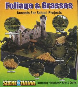 Bushes and Grasses (FOLIAGE GRASSES KIT) : Woodland Kit Non Scale 4120