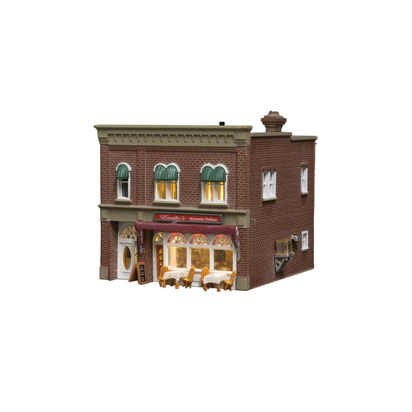Italian Restaurant [with LED] : Woodland Pre-painted Finished Product N (1:160) BR4945