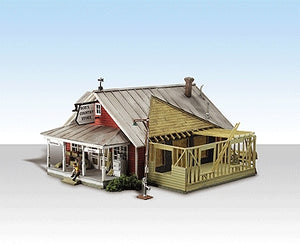 Shop under extension [with LED] : Woodland, painted and ready to assemble HO (1:87) 5031
