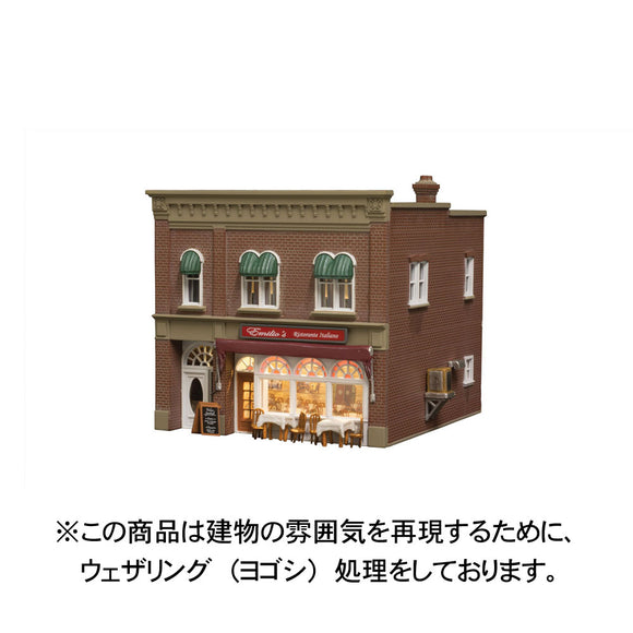 Italian Restaurant [with LED] : Woodland Finished product model HO (1:87) BR5055