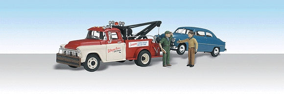 Wayne Towing Service Towing Cars : Woodland Producto terminado HO (1:87) AS5524