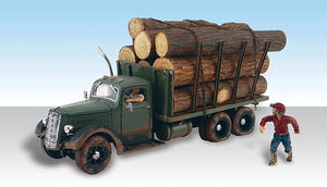 Camión maderero de Tim: Woodland prepintado HO (1:87) AS5553