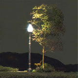 Street Lamp with LED Iron Pillar Straight Lamp HO size, set of 3 JP5633 : Woodland - Painted Finished Product Compatible with HO (1:87) Just Plug
