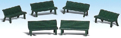 Park Bench : Woodland Pre-painted HO(1:87) 1879