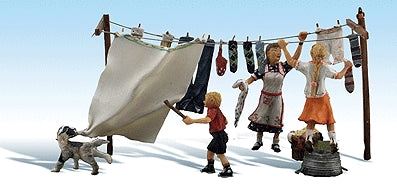Problemas al secar la ropa: Woodland prepintado HO (1:87) 1936